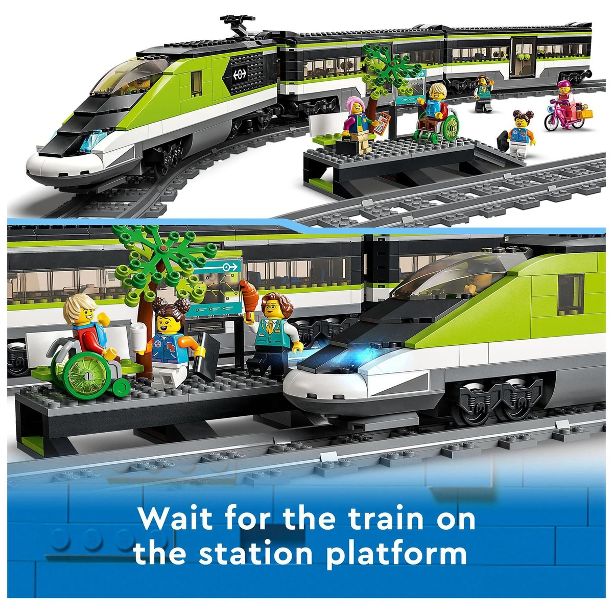LEGO City Express Passenger Train Toy RC Lights Set 60337