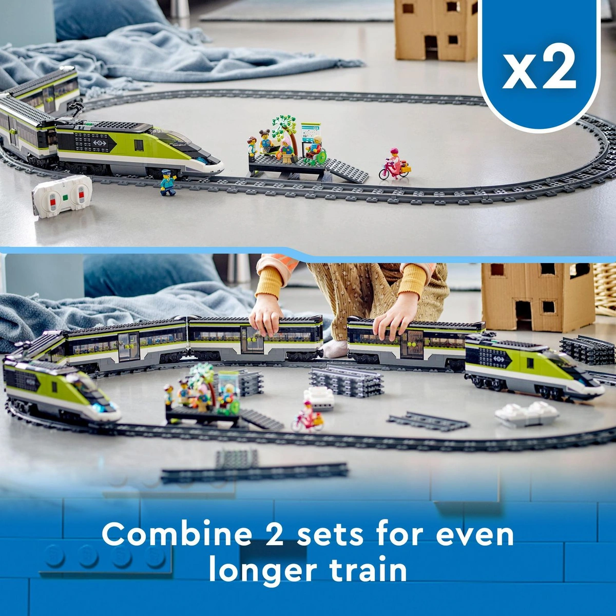 LEGO City Express Passenger Train Toy RC Lights Set 60337