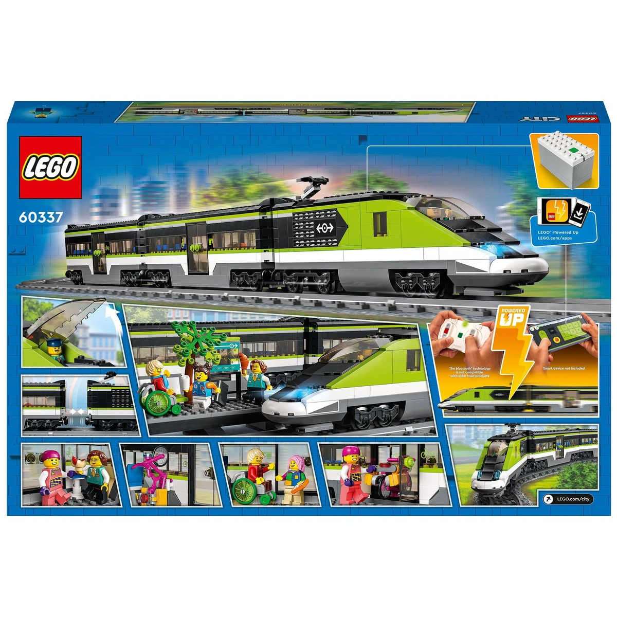 LEGO City Express Passenger Train Toy RC Lights Set 60337