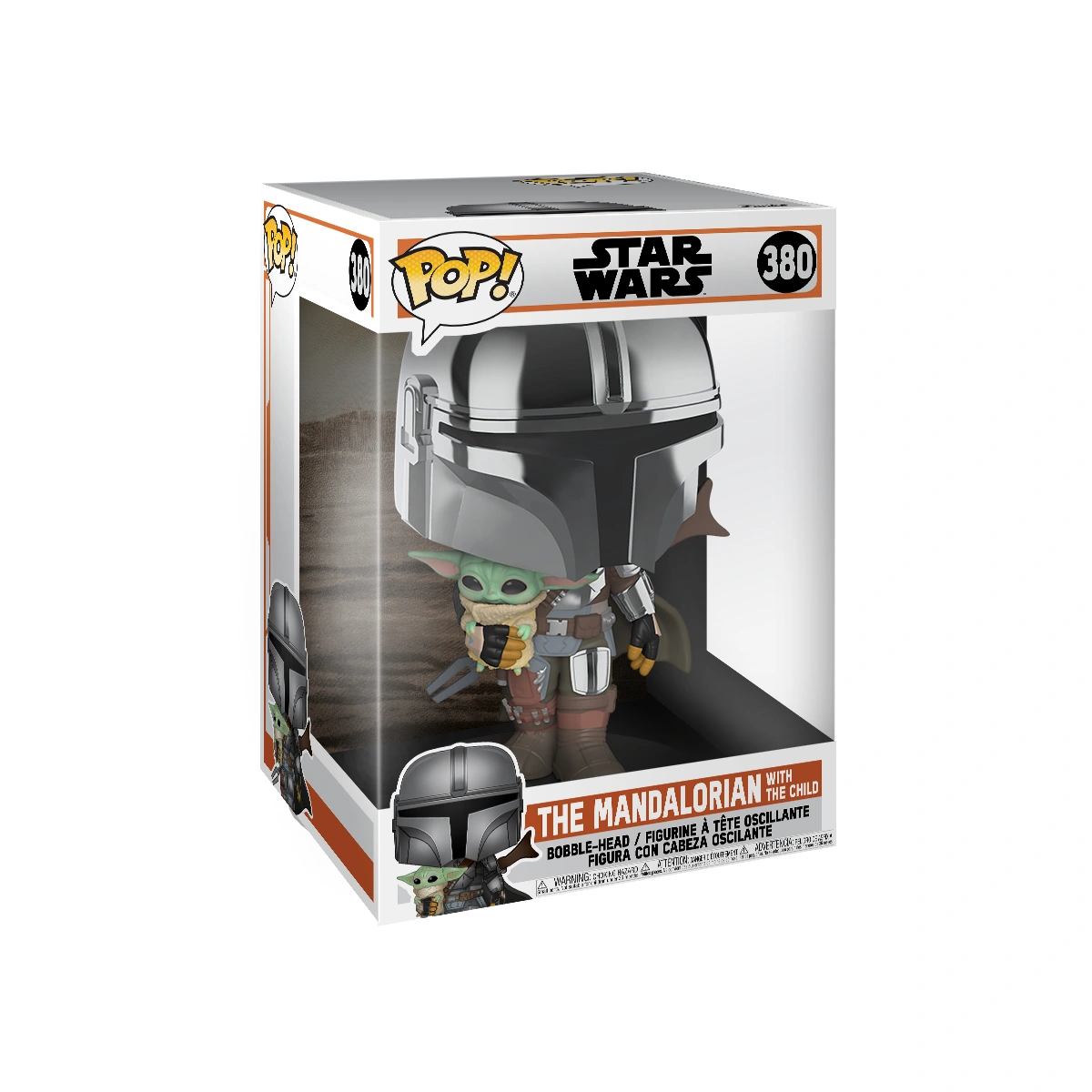 Star Wars Pop Mandalorian with Chrome Figure