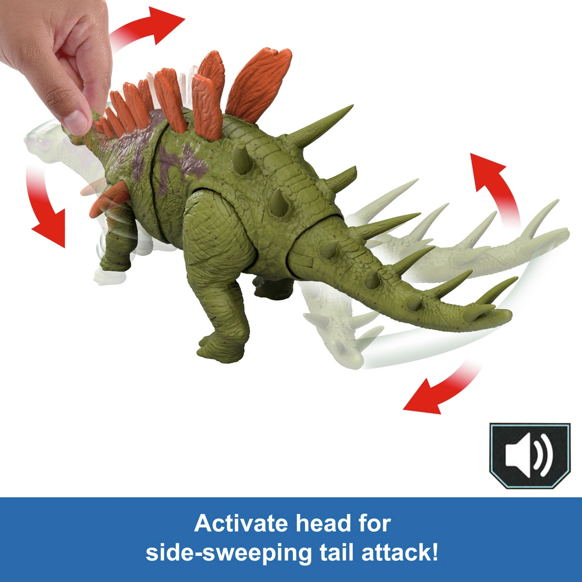 Jurassic World Dinosaur Wild Roar Kentrosaurus Action Figure
