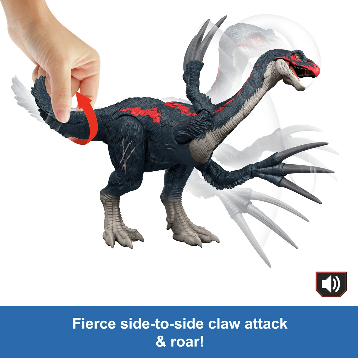 Jurassic World Dinosaur Slash N Roar Therizinosaurus Figure