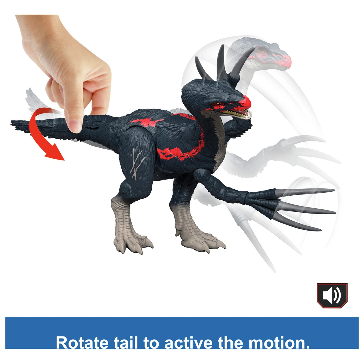 Jurassic World Dinosaur Slash N Roar Therizinosaurus Figure