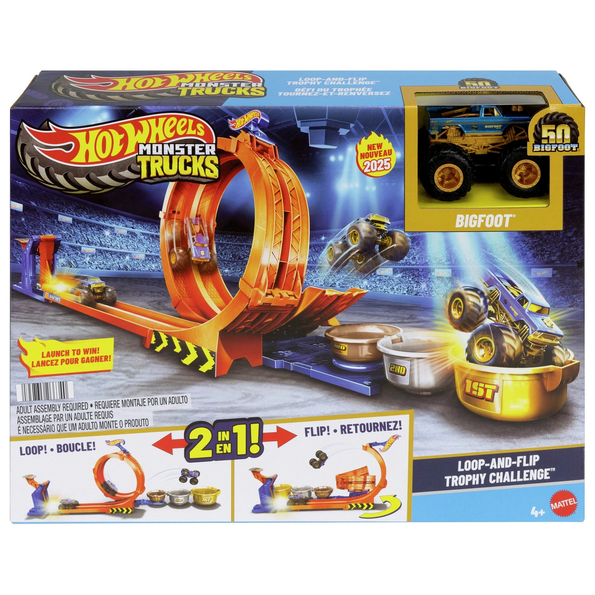 Hot Wheels Monster Trucks Loop & Flip Challenge Playset