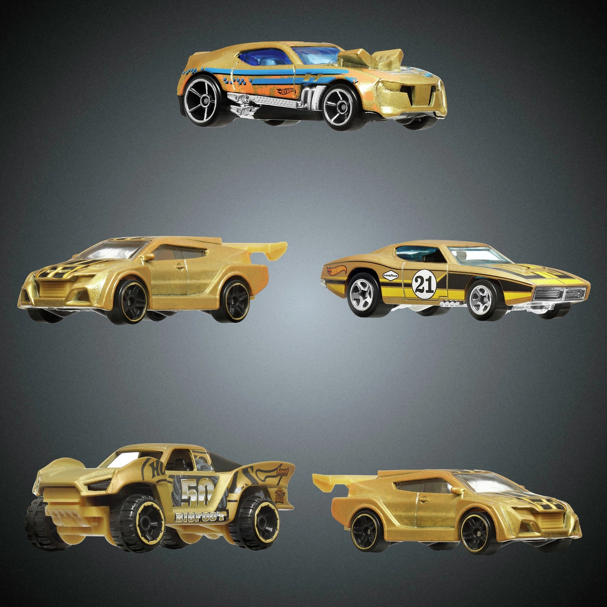 Hot Wheels Monster Truck Trophy Collection Die-Cast Toy Cars