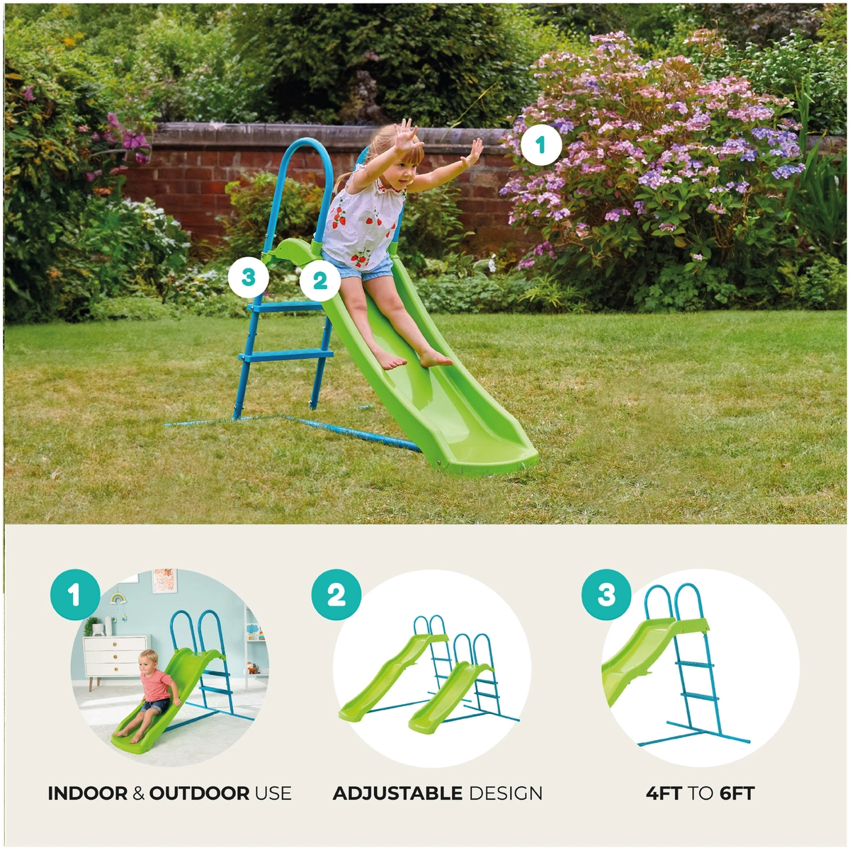 TP Toys 6ft Small to Tall Growable Slide