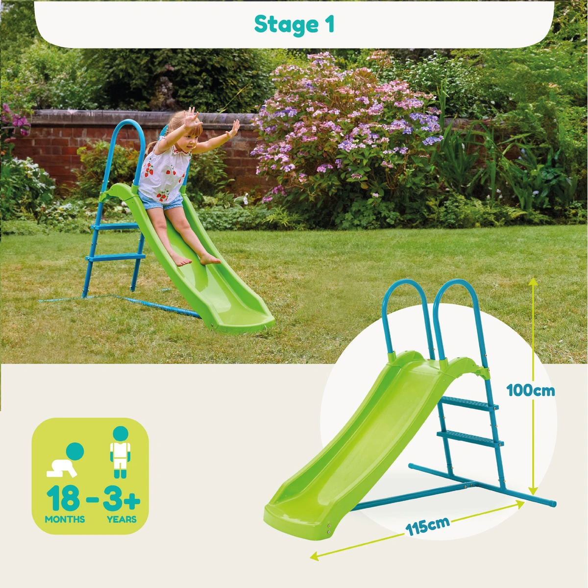 TP Toys 6ft Small to Tall Growable Slide