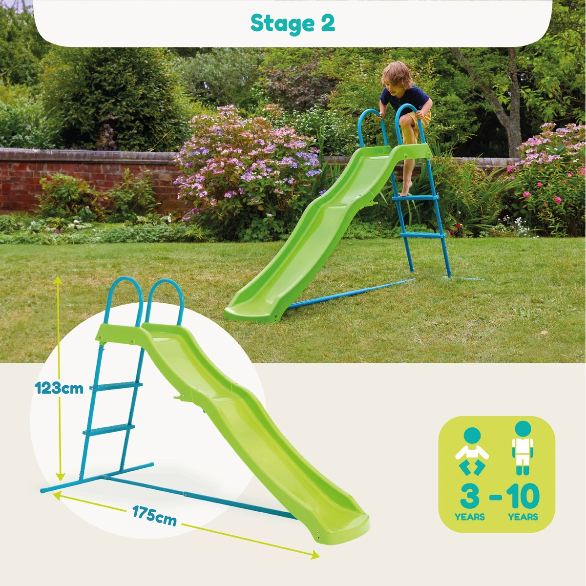 TP Toys 6ft Small to Tall Growable Slide