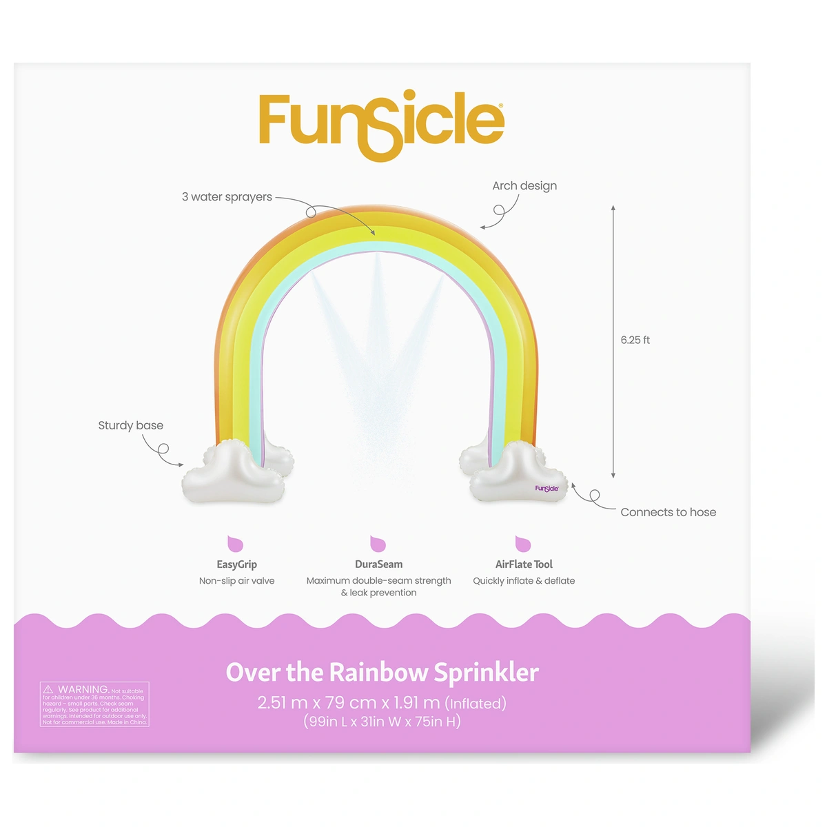 Funsicle Rainbow Arch Sprinkler