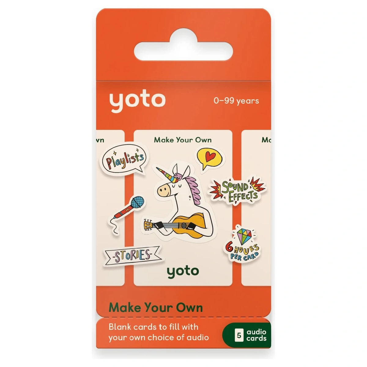 Yoto Make Your Own Pack -5 Cards