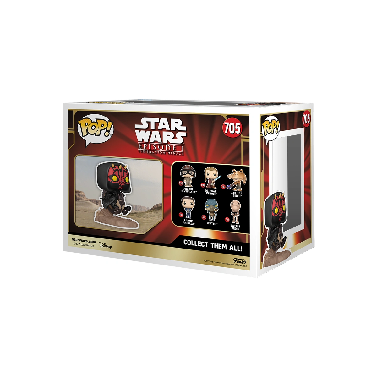Star Wars Pop Rides Deluxe Darth Mall On Bloodfin Figure