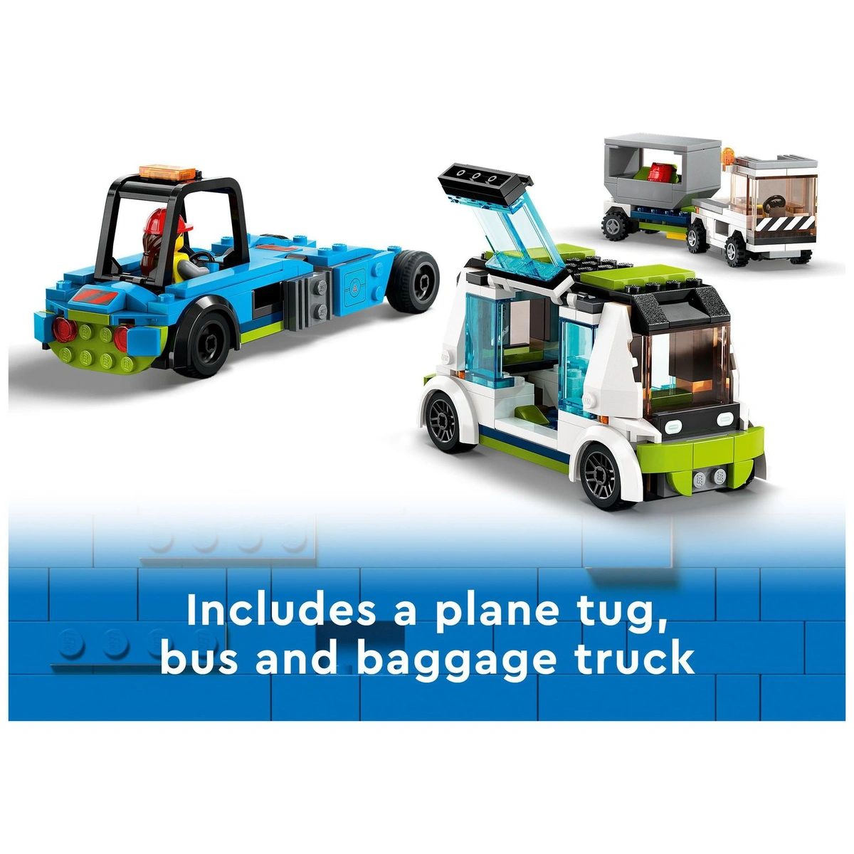 LEGO City Passenger Aeroplane Toy & 4 Airport Vehicles 60367