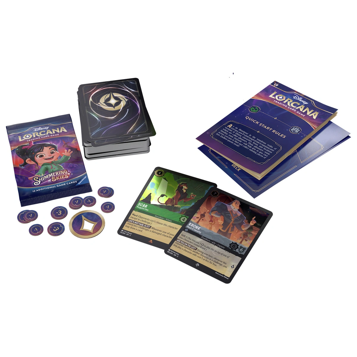 Disney Lorcana Starter Deck Trading Card-Set of 5