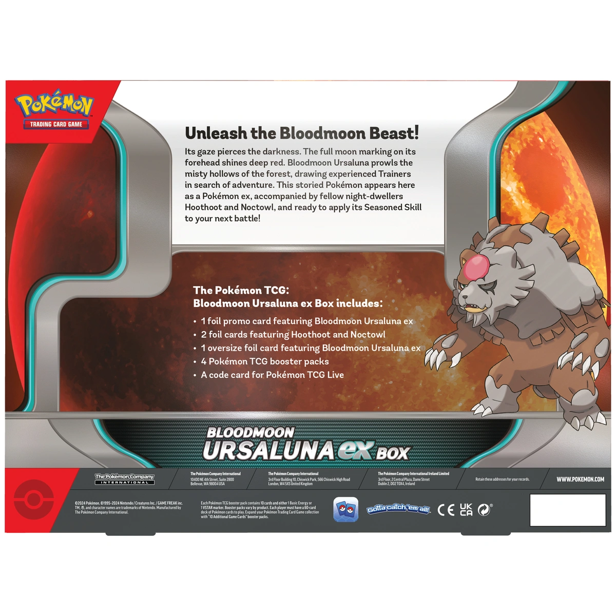Pokémon Bloodmoon Ursaluna Ex Box