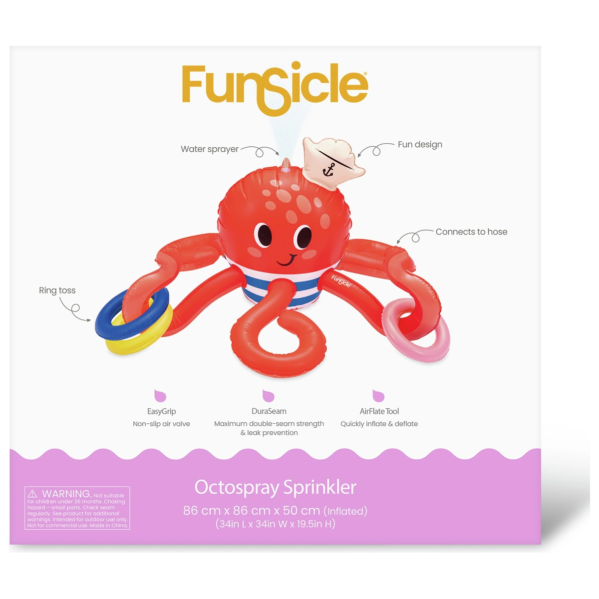 Funsicle Octopus Sprinkler