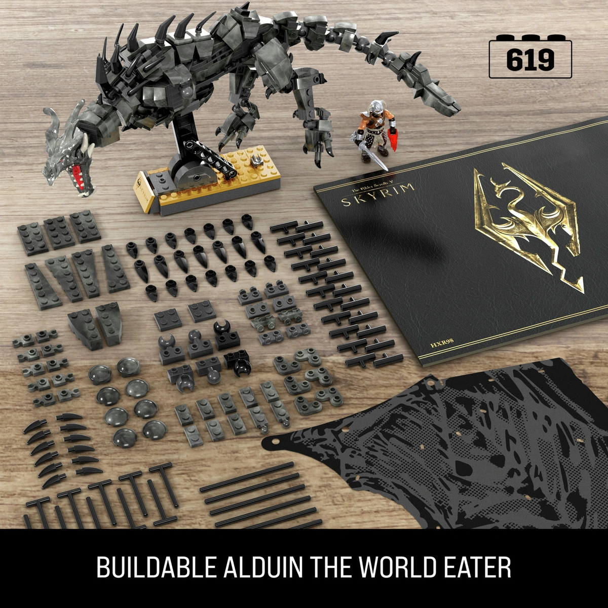 Skyrim Alduin the World Waster Building Kit & Action Figure