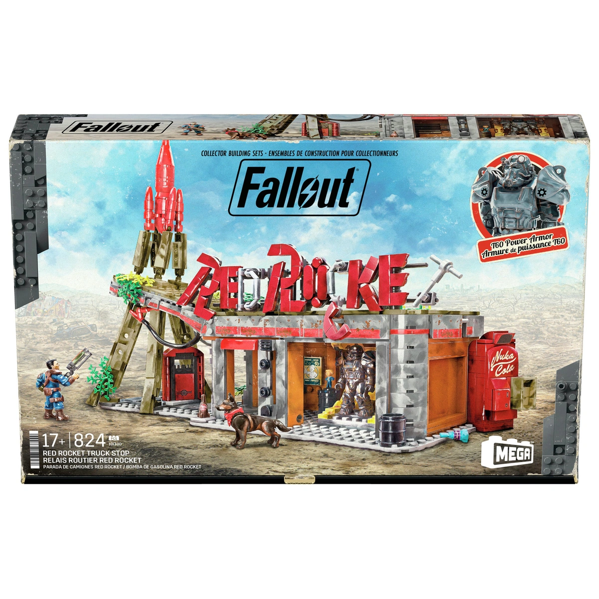 MEGA Fallout Red Rocket Building Toy Kit & 2 Action Figures