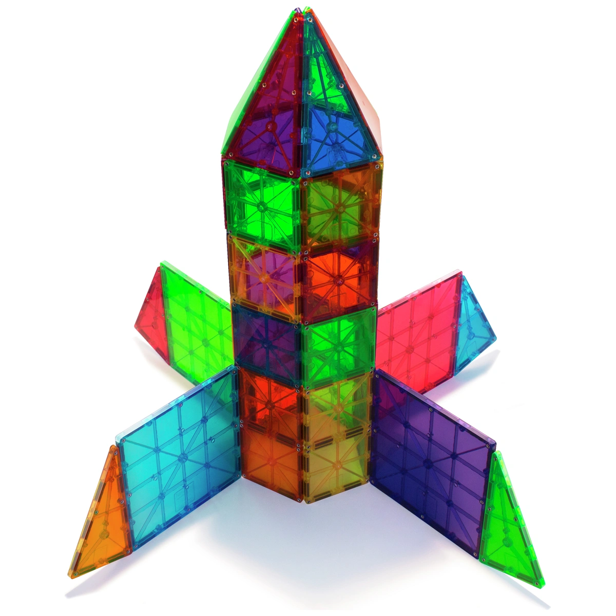 Magna-Tiles Clear 100 Pieces Set Magnetic Toy