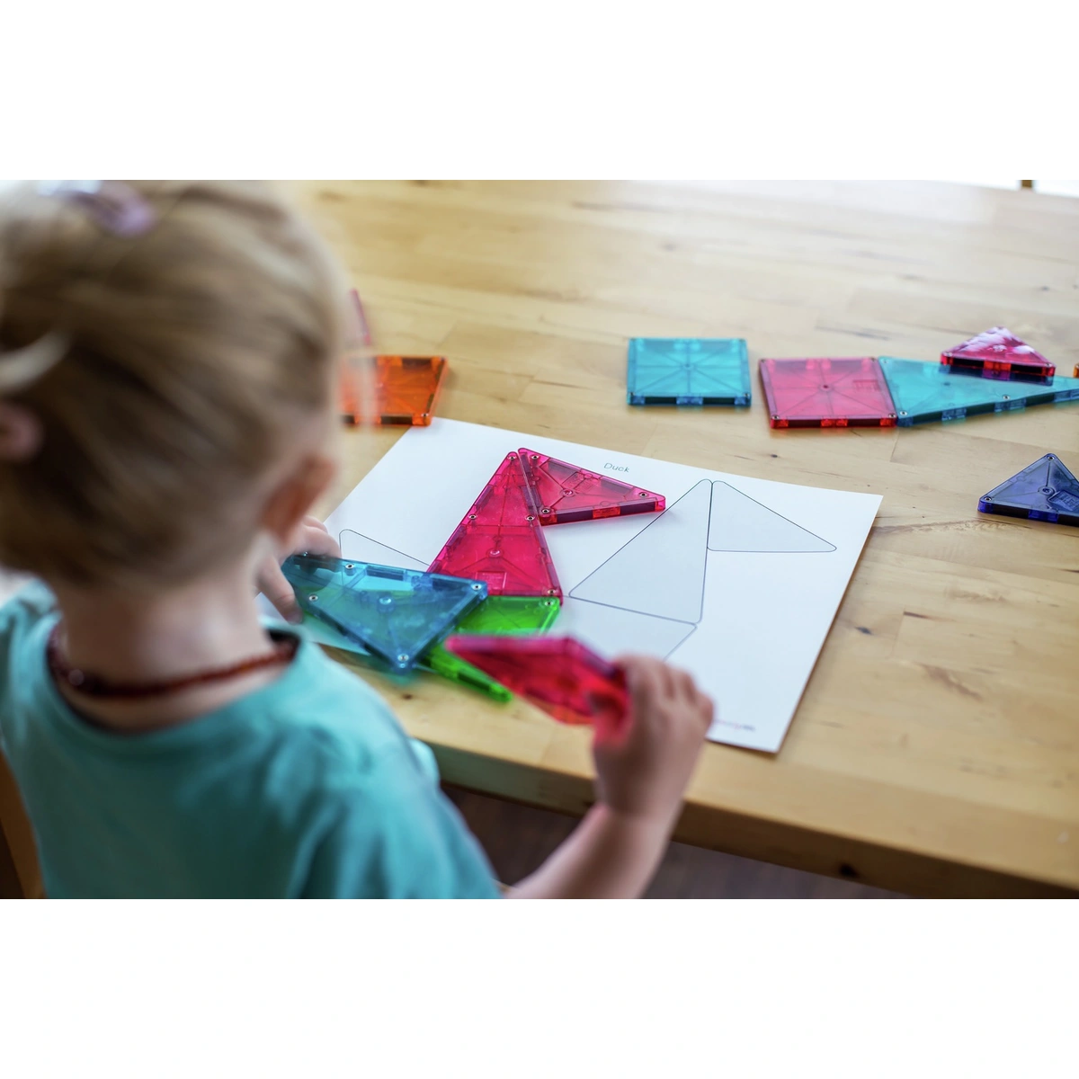 Magna-Tiles Clear 100 Pieces Set Magnetic Toy