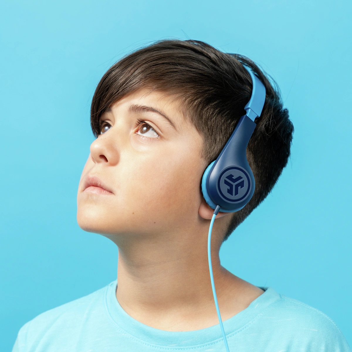 JLab JBuddies Pop Kids Wired On Ear Headphones - Blue