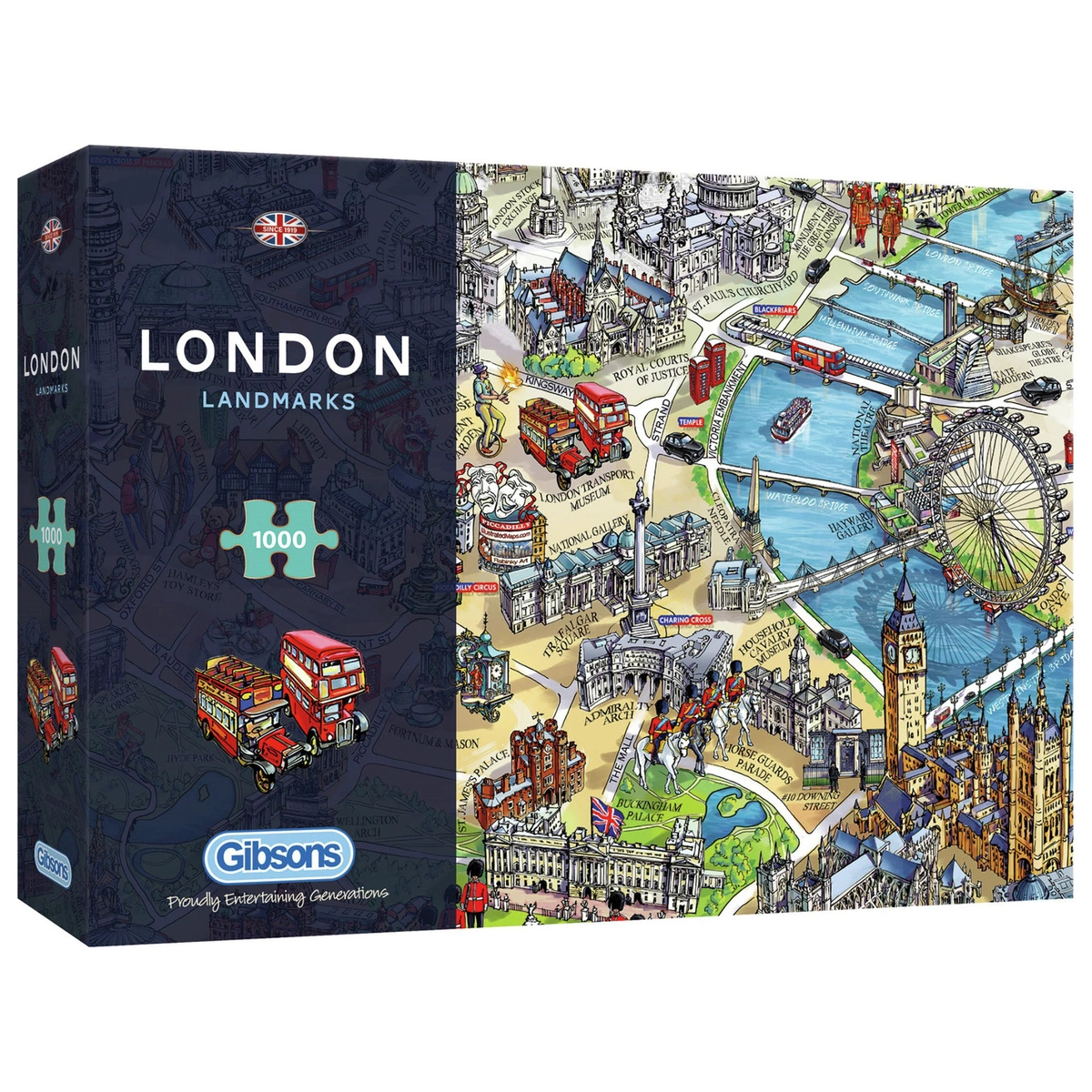 London Landmarks 1000 Pieces Jigsaw Puzzle