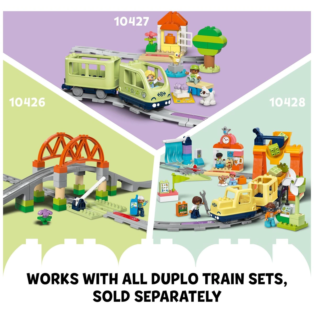 LEGO DUPLO Train Tunnel and Tracks Expansion Set Toy 10425
