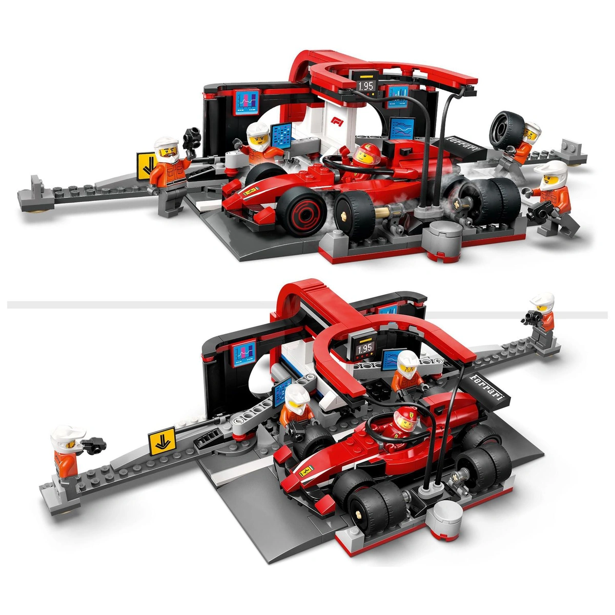 LEGO City F1 Pit Stop & Pit Crew with Ferrari Car Toy 60443