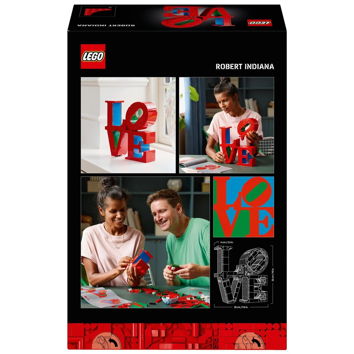 LEGO Art LOVE Home Decor Building Set for Adults 31214