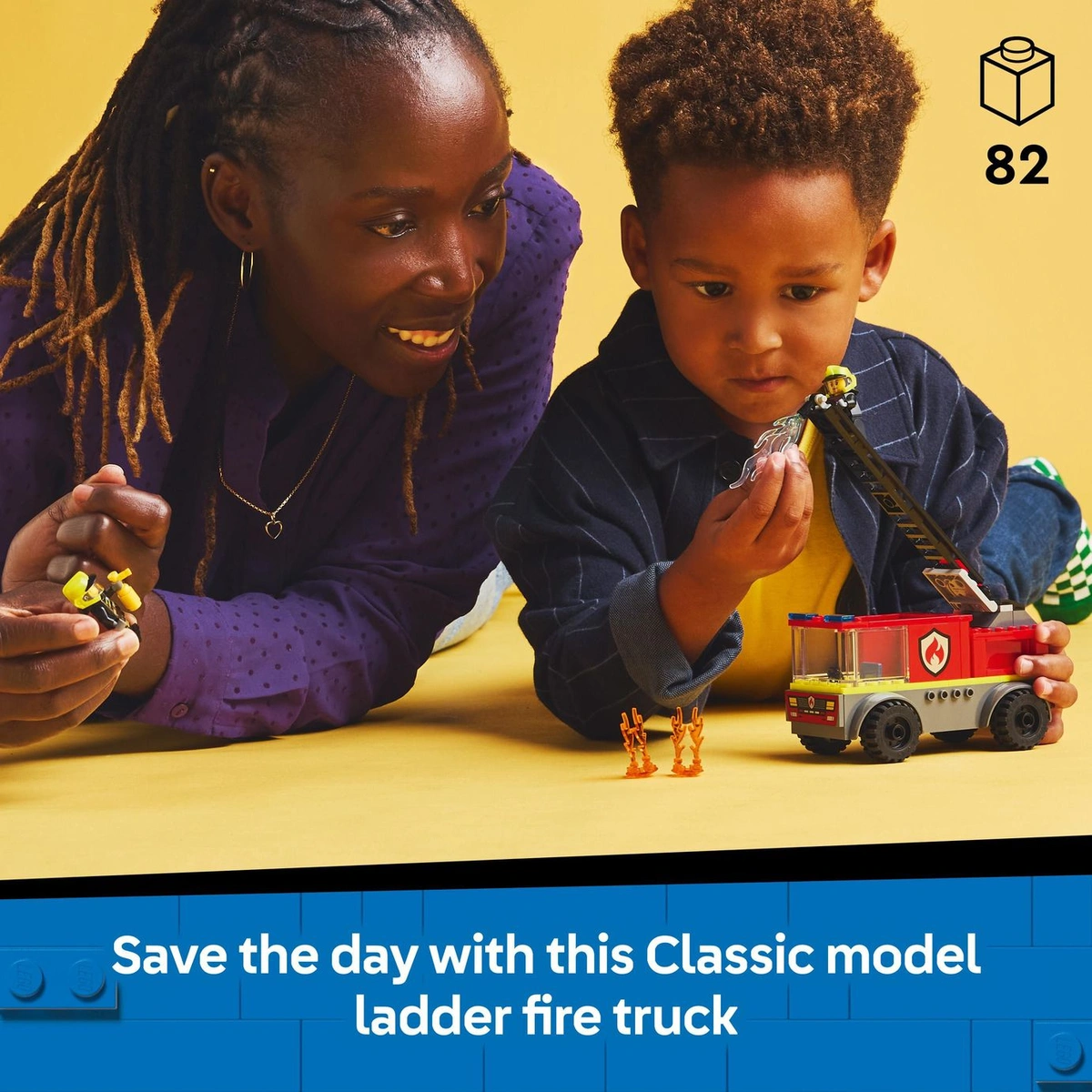 LEGO City Fire Engine with Ladder, Firefighter Toy 60463