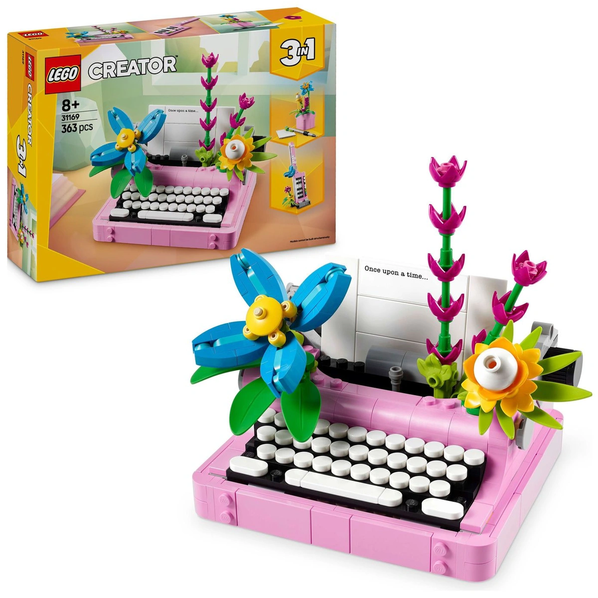 LEGO Creator 3in1 Typewriter with Flowers Toy for Kids 31169