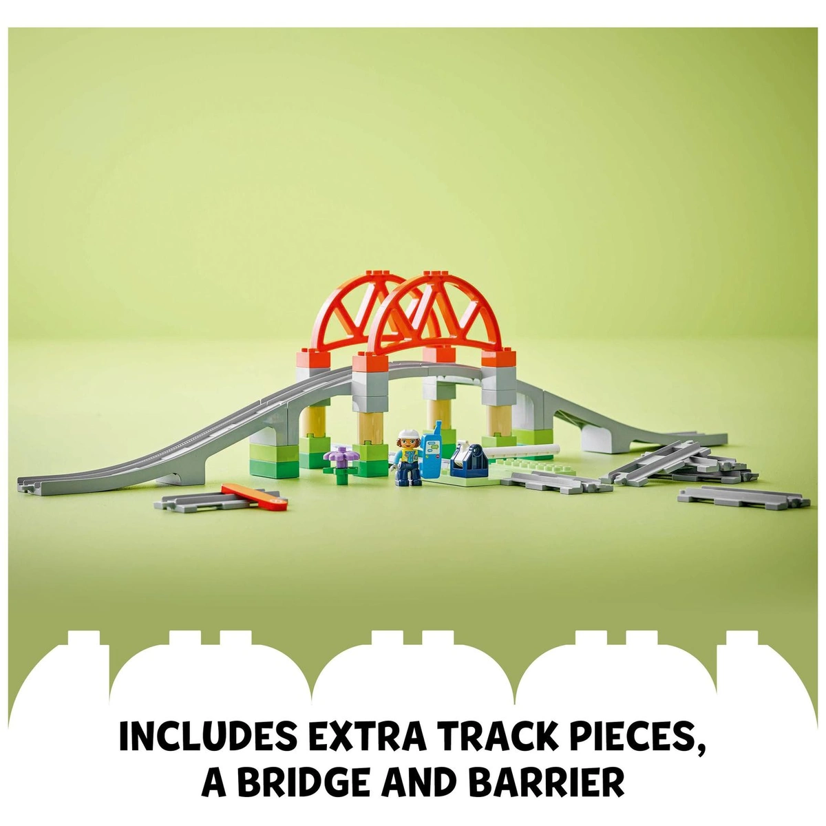 LEGO DUPLO Train Bridge and Tracks Expansion Set Toy 10426