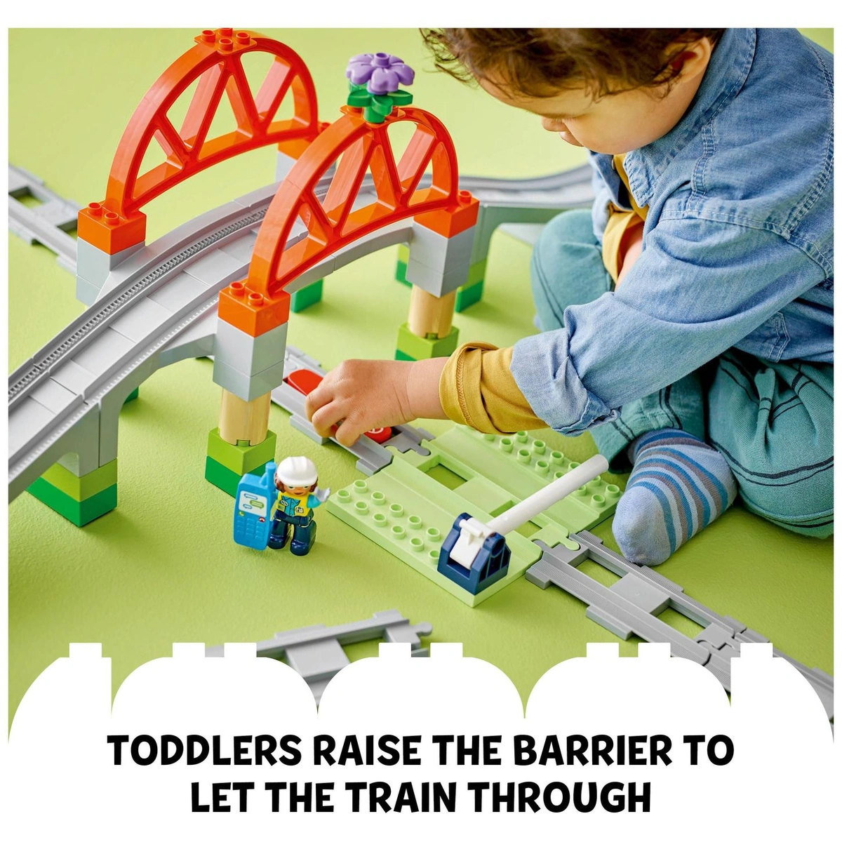 LEGO DUPLO Train Bridge and Tracks Expansion Set Toy 10426