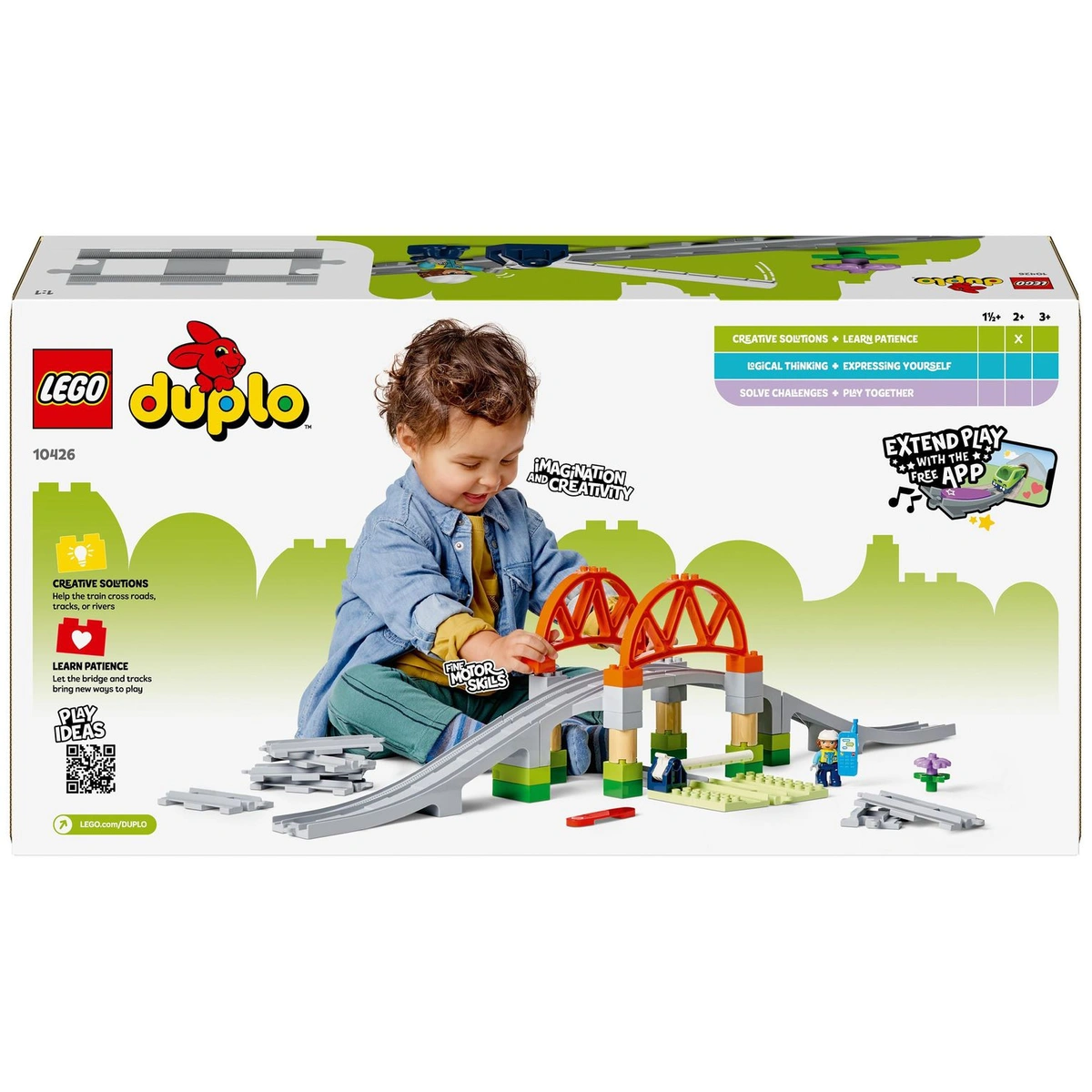 LEGO DUPLO Train Bridge and Tracks Expansion Set Toy 10426