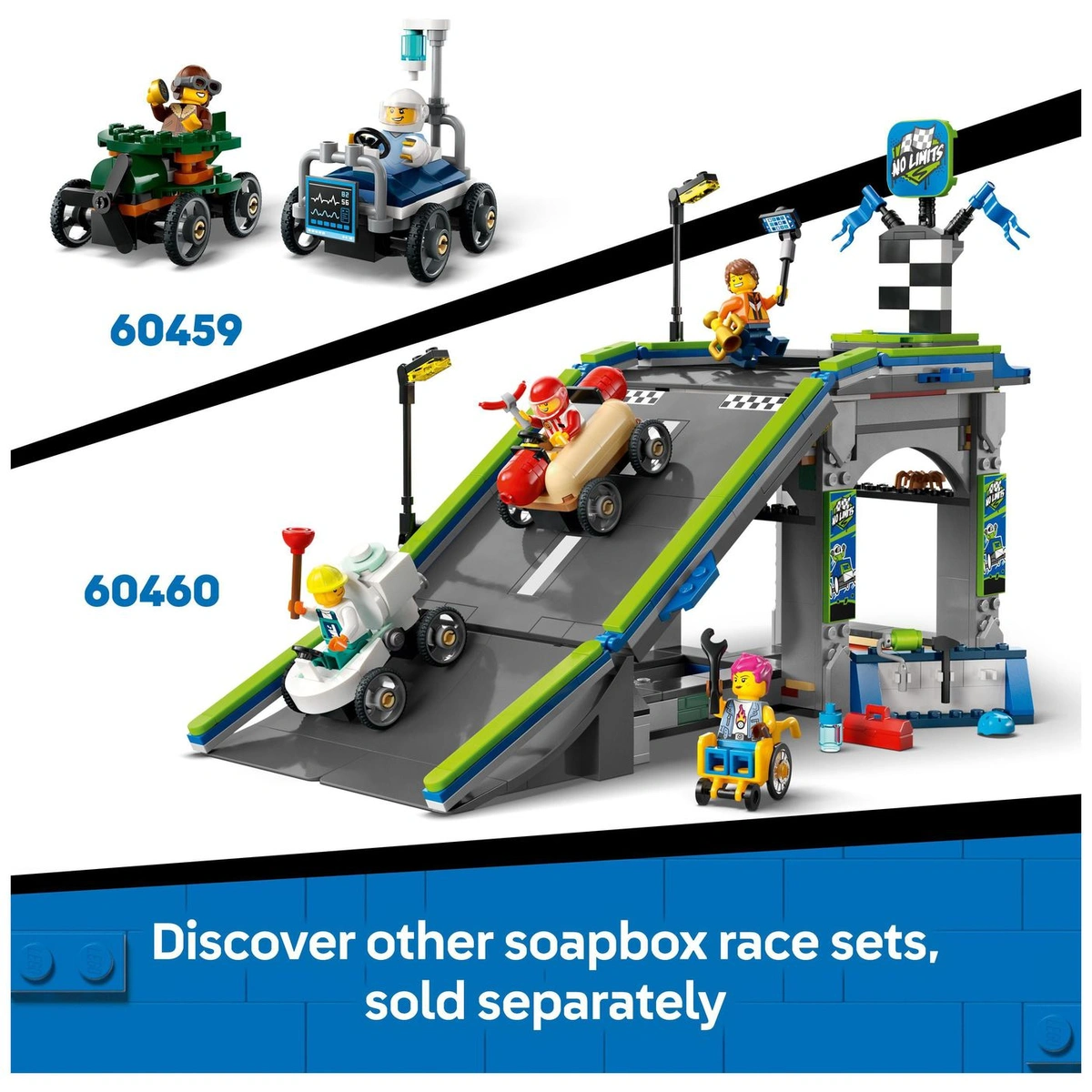 LEGO City Pizza vs. Fire Truck Race Car Pack Toy 60458