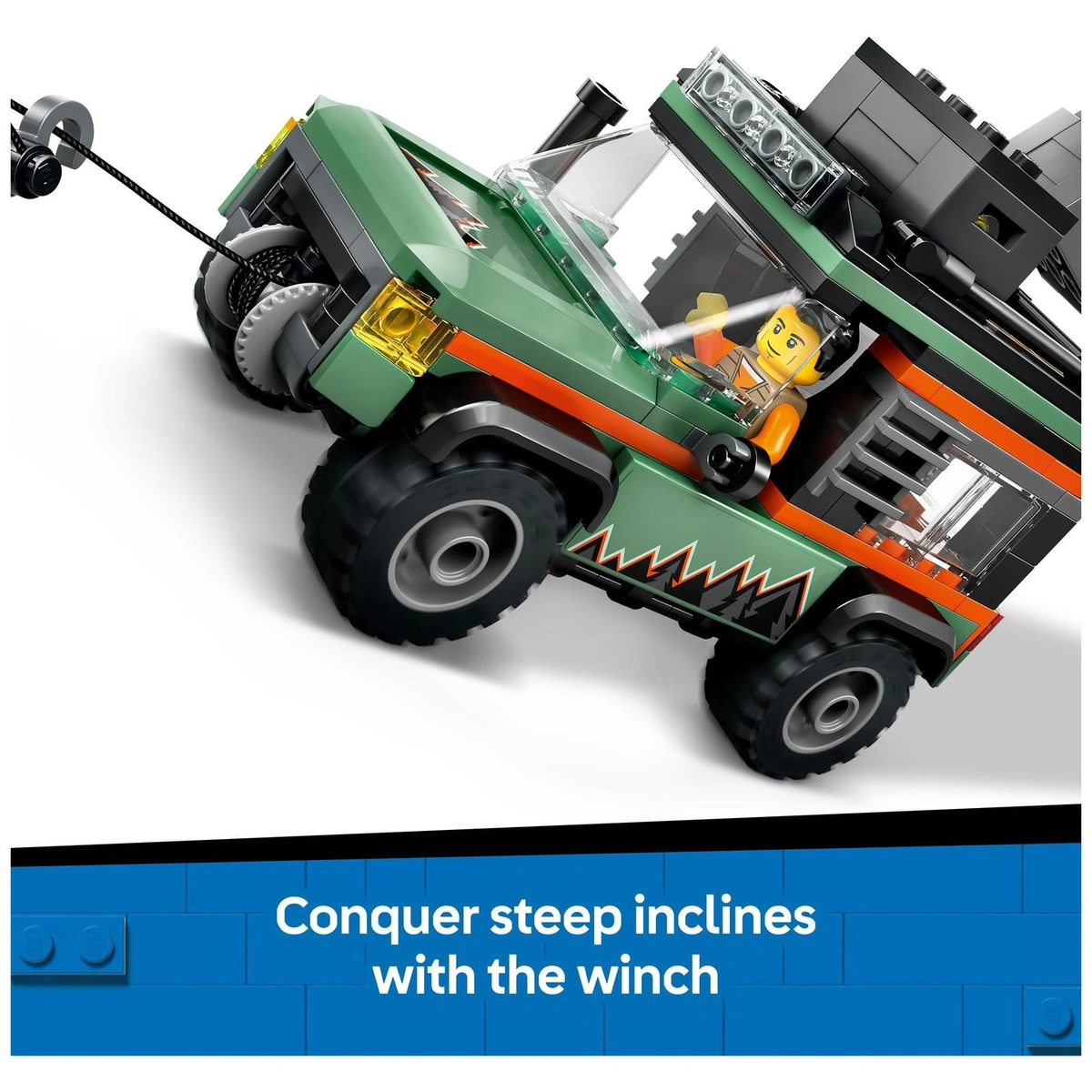 LEGO City Off-Road 4x4 Mountain Truck, Toy Vehicle Set 60447