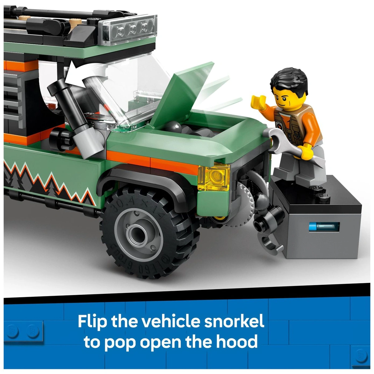LEGO City Off-Road 4x4 Mountain Truck, Toy Vehicle Set 60447