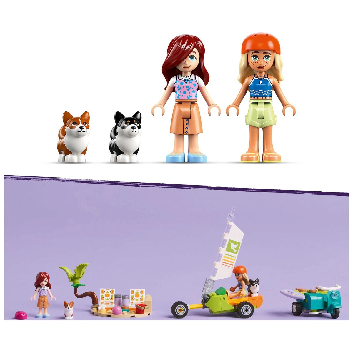 LEGO Friends Surfing Dogs and Scooter Adventure Set 42641
