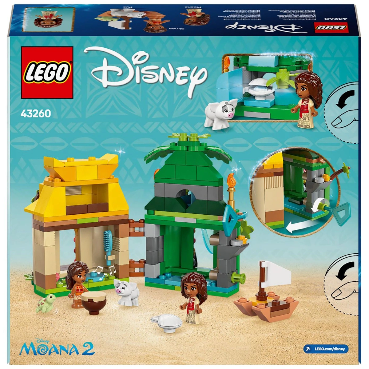 LEGO Disney Princess Moana's Island Fun Building Toy 43260