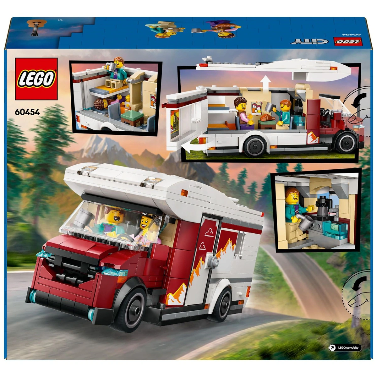 LEGO City Holiday Adventure Camper Van Toy Vehicle Set 60454