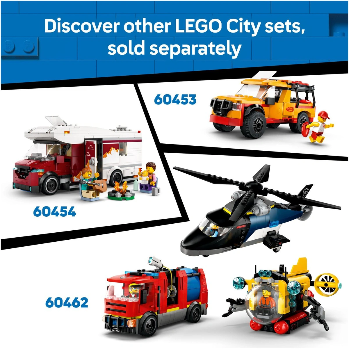 LEGO City Off-Road Police Car Chase, Building Toy Set 60449