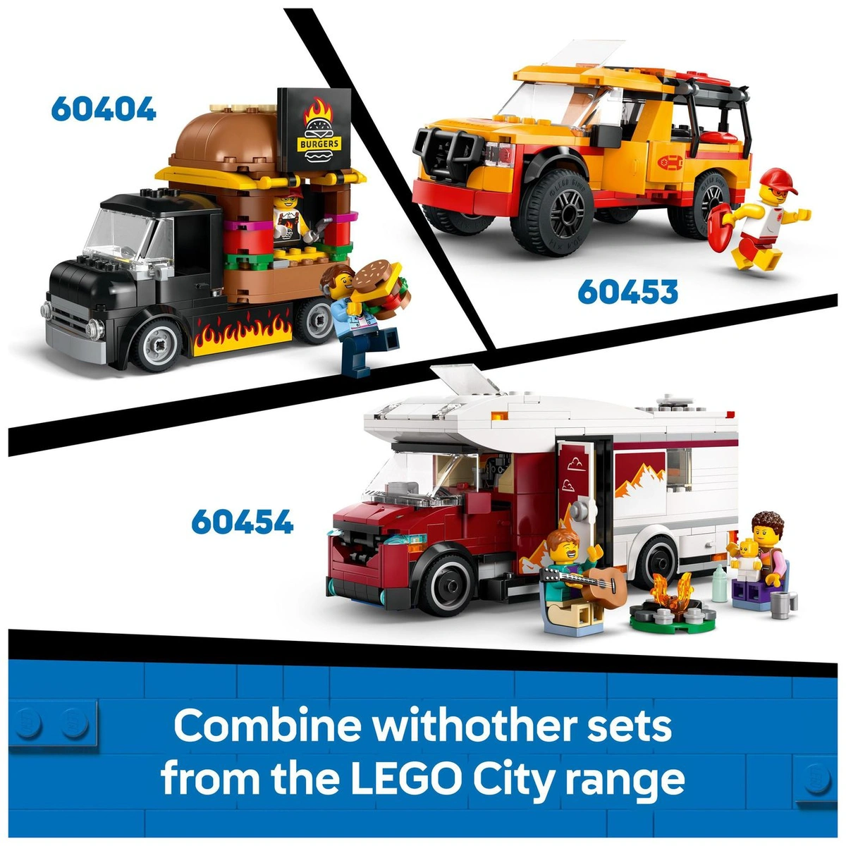 LEGO City Doughnut Truck Toy, Set with 2 Minifigures 60452