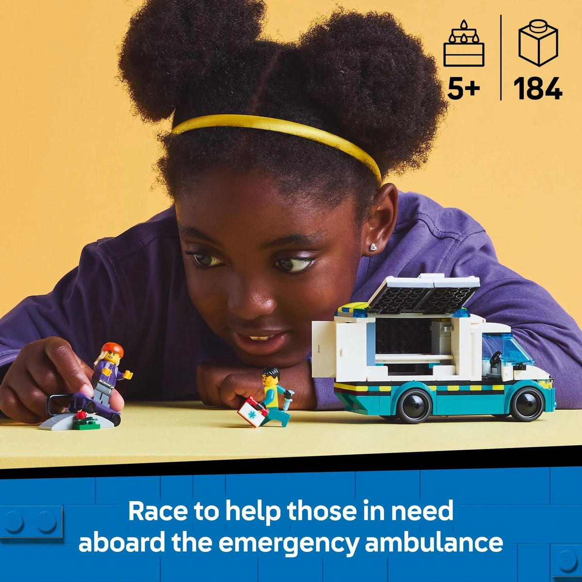 LEGO City Emergency Ambulance Toy Set with Minifigures 60451