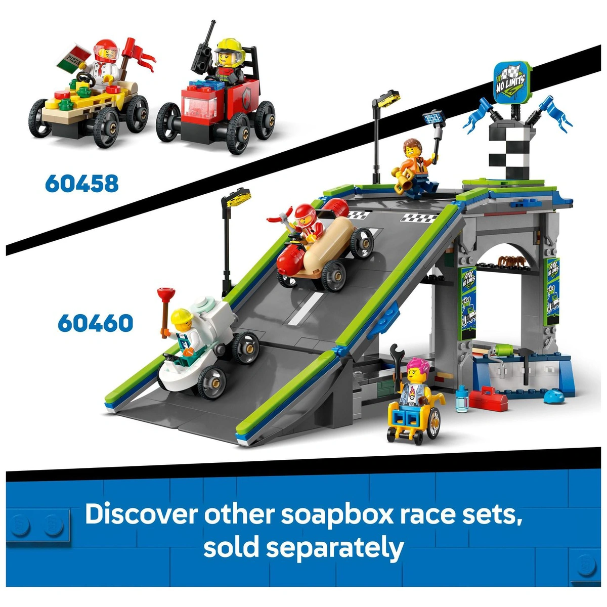 LEGO City Aeroplane vs. Hospital Bed Race Car Pack 60459