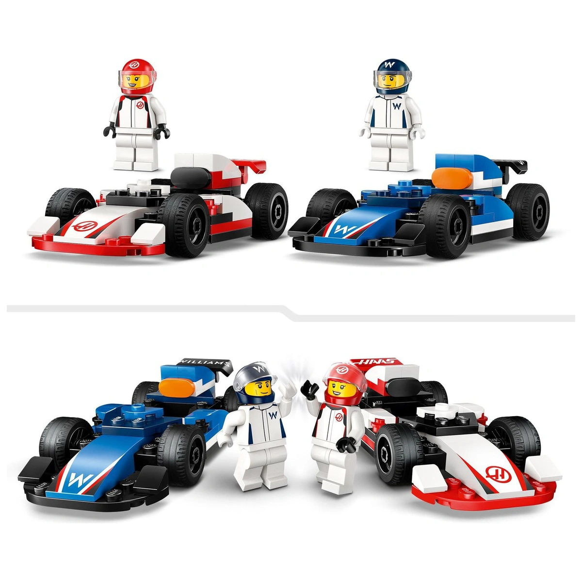 LEGO City F1 Williams Racing & Haas F1 Race Cars Set 60464
