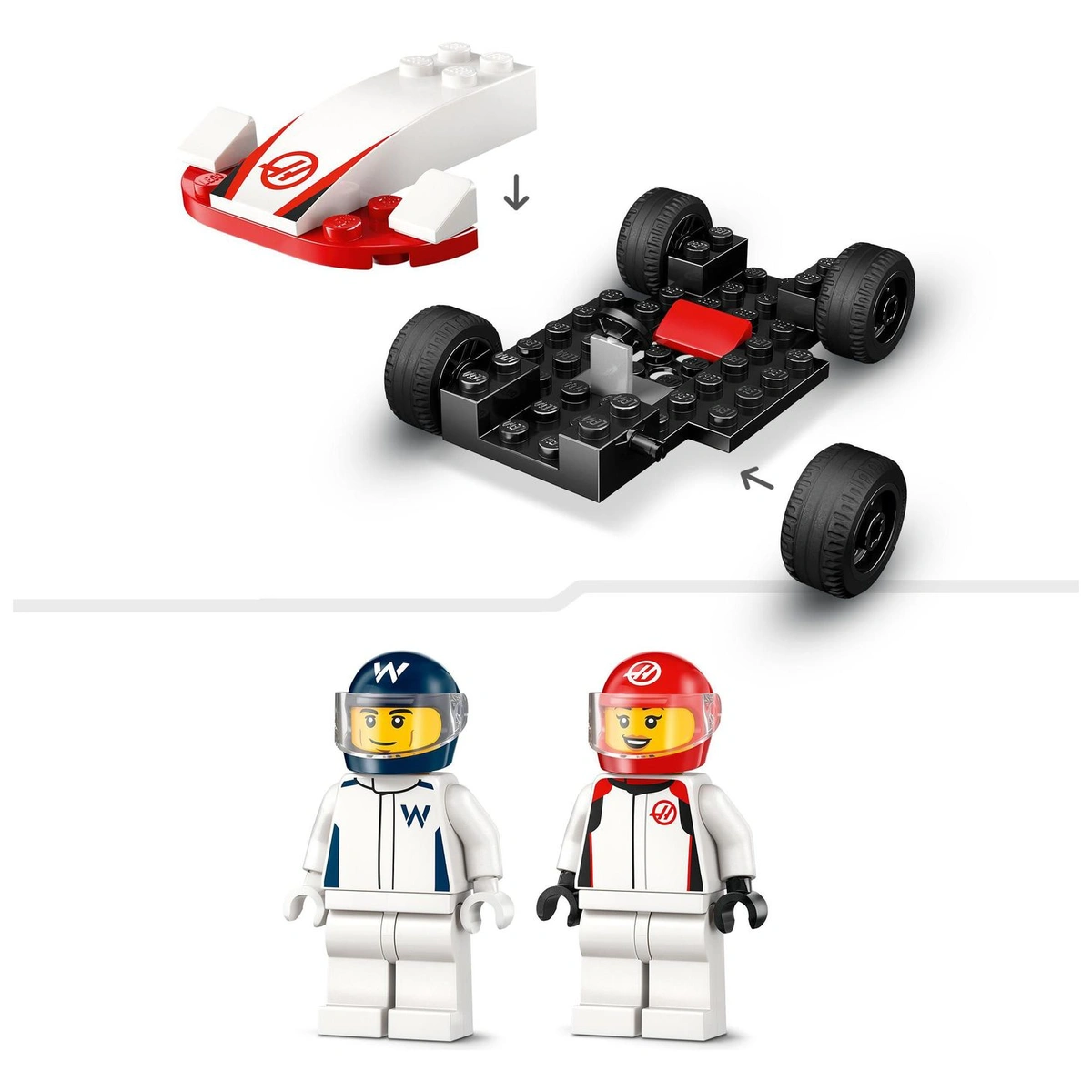 LEGO City F1 Williams Racing & Haas F1 Race Cars Set 60464