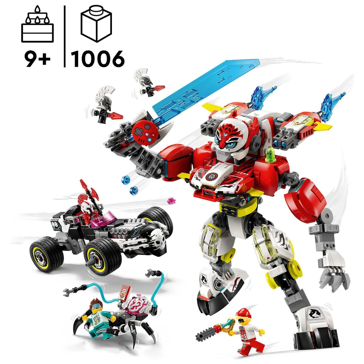 LEGO DREAMZzz 2in1 Cooper's Tiger Mech, Zero's Hot Rod 71497