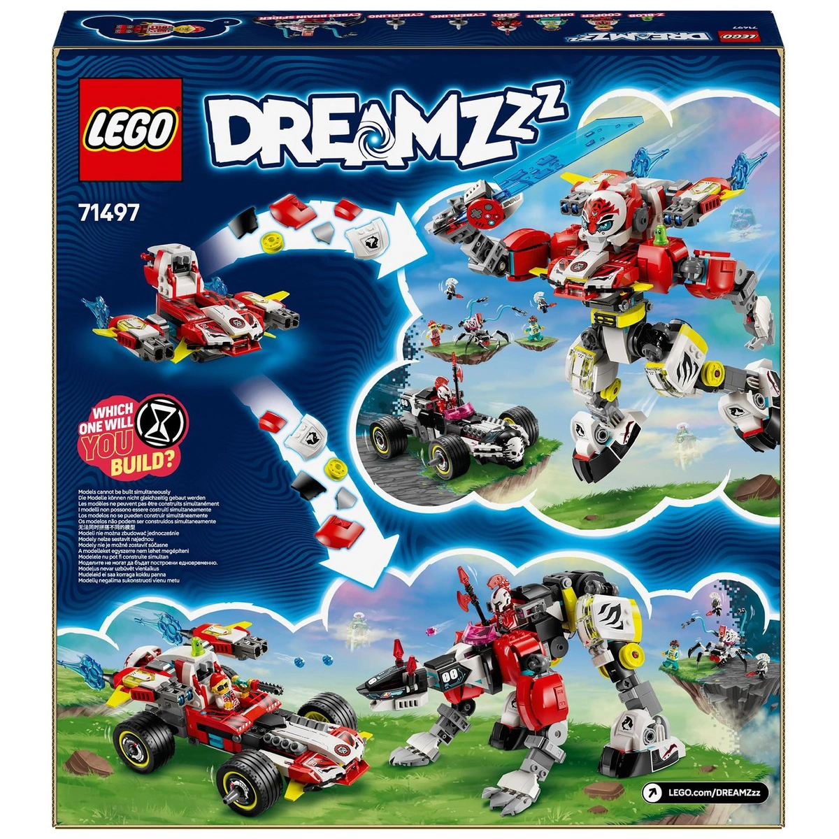 LEGO DREAMZzz 2in1 Cooper's Tiger Mech, Zero's Hot Rod 71497