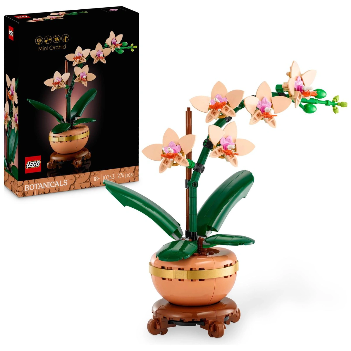 LEGO Botanicals Mini Orchid Artificial Plant Set 10343
