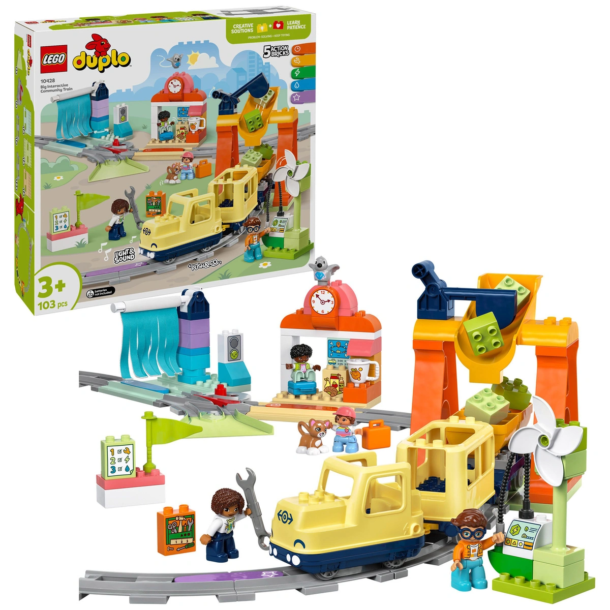 LEGO DUPLO Big Interactive Community Toy Train Set 10428