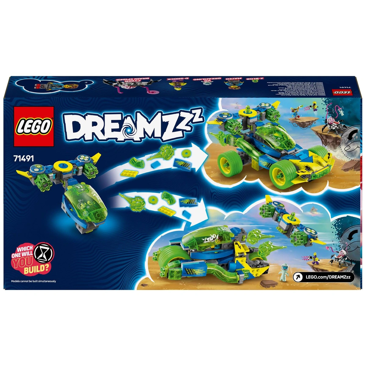 LEGO DREAMZzz 2in1 Mateo & the Z-Blob Action Race Car 71491